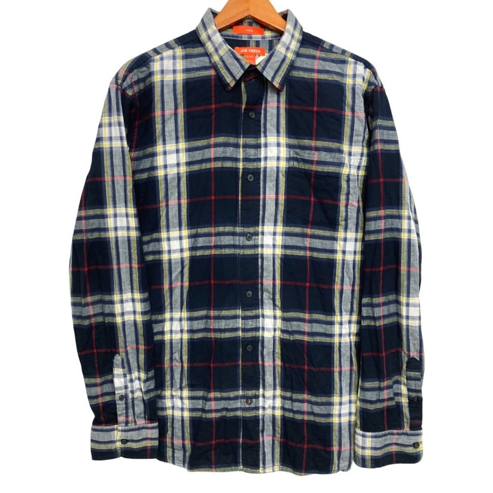 New Men's Plaid Long Sleeve Size XL Standard Fit